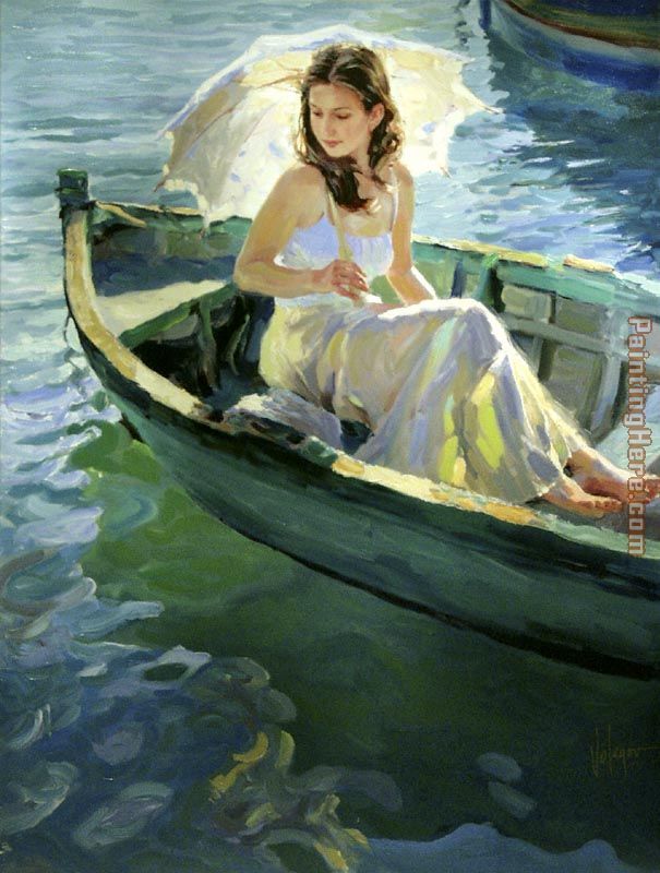 On the Lake painting - Vladimir Volegov On the Lake art painting